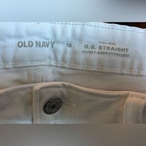 Old Navy O.G. Straight High-Rise Women's Jeans in White